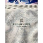 *Bette & Court Sleeveless Golf Dress Womens XL Pink Blue Floral Print 1/4 Zip Photo 2