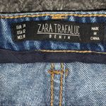 ZARA  distressed ripped cuffed straight leg jeans Photo 11