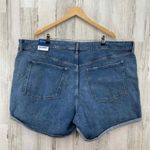 Old Navy  High Rise OG Straight Denim Shorts Plus 28 Blue Jean Distressed NEW Photo 2