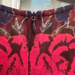 Nanette Lepore  Watercolor Mirror Image Floral Roses Silk Blouse Top Size 2 XS Photo 5