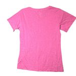 Umbro Shirt Womens Medium Pink V-Neck Short Sleeve Athletic T-Shirt Tee Logo Photo 2