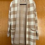 Madewell Minetta Sweater Longline Coat in Buffalo Check Wool Blend Size Small Photo 1