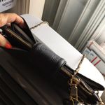 Bebe New black Crossbody wristlet 3 section Shiny Photo 3