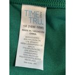 Time & Tru Green Bikini Molded Cup (XL) Full Bottom (1X) Adj Straps Buttons Photo 6