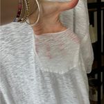 We The Free Free People tee oversized Care All I Need  scoop short sleeve pocket Photo 4