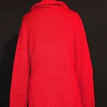 Red Cowl Knit Sweater Size L Photo 1
