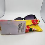 Falls Creek NWT  Black & Gold Sunglasses & Yellow Floral Pouch Photo 3