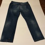 Current/Elliott Current Elliott The Pony Boy Women 27 Blue Denim Jean Capri Cropped Button Fly Photo 10