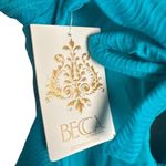 BECCA by Rebecca virtue Becca Vibes Tessa Texture Crossover High Neck One-Piece Swimsuit Gulf Blue Small Photo 8