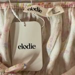 Elodie Floral Print Short Sleeve Scoop Neck Rayon Cropped Top Size Medium NWT Photo 6