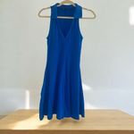 ZARA ✨ Lapel Collar Ribbed Royal Blue Sz Large Dress✨ Photo 10