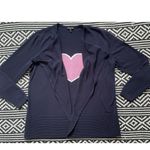 Talbots Navy Cardigan Heart Sweater Photo 13