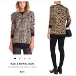 Rag and Bone amoeba print patterned brown long sleeve crewneck Size XS Photo 2