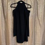 Abercrombie & Fitch Black Cold Shoulder Long Sleeve Sweater Dress XS Photo 5