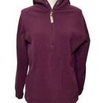 Woolrich WOMEN’S purple fleece quarter zip hoodie Photo 0