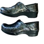 Dansko Professional Patent Iridescent Clog Mule Slip On Black Purple Size 40 Photo 4