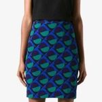 Marc by Marc Jacobs Marc Jacobs Etta Print Pencil Skirt Blue Green Circles Abstract Size 4 Photo 0