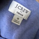 J.Crew Blue Cotton & Merino Wool Teddie sweater Womens Small Crew Neck Preppy Photo 5
