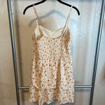 Floral Print Mini Dress Sleeveless Ruffle Hem Summer Sundress Red Size undefined Photo 3