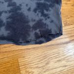 Rag and Bone  Tie-Dye Linen-Cotton Tee – Raw Hem, Washed Black/Charcoal – Size M Photo 10