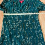 Lilly Pulitzer Fish Clip Chiffon Silk Matilda Top Casual Shirt Blouse Size XXS Photo 3