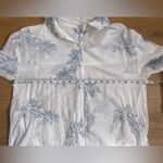 Blue Island  Tropical Print Cotton coverup Shirt sz Medium Photo 6