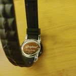 Brighton Watch Hong Kong Womens Quartz Black Silicone Strap Crystal Accents Photo 2