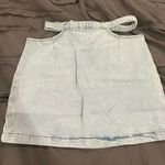 We Wore What  jean cutout skirt  Photo 0