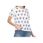 Skull Cashmere ☻︎ Skull Print Linen Short Sleeve Tee ☻︎ White ☻︎ Small ☻︎ Photo 1