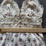 FP Intimately Out & About Maxi Slip Dress Floral XS Boho Coquette Victorian Lace Black Photo 8