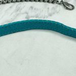 Blue Perforated Faux Leather Chain Handbag Strap Replacement ✨ Photo 9