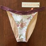 Princess Polly MinkPink Cream Pink Floral Cheeky Bikini Bottoms Sz M Photo 0