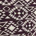 Duluth S'no Sweat Mockneck Sweater Purple Burgundy Aztec Coolmax Women size XL Photo 4