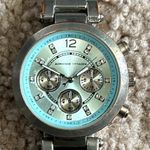 Adrienne Vittadini  womens vintage silver/blue crystal watch one size fits size S Photo 1