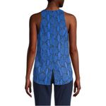 ALC Frank 💕ALC💕 Anise Snakeskin Print Crepe Tank Top Blue 2 NWT Photo 10
