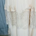 Just Me NWT  Women's Pink Lace Ruffle Tiered Boho Sleeveless Pleated Dress Size M Photo 4