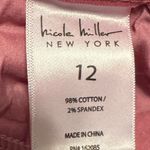 Soho Women’s Nicole Miller pants - SPOTS - red/pink - Size 12 - skinny Photo 6