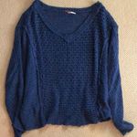 Free People Blue knit sweater Photo 0