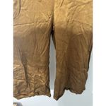 Lacausa  Santi Jumpsuit XS Bourbon Satin Wide Cropped Leg V-Neck Slip Romper EUC Photo 5