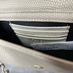 ZARA  Off White Embossed Flap Close Micro Mini Crossbody Bag Purse Photo 6