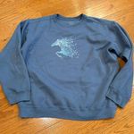 Amadora Sport Blue Horse Pullover Sweatshirt Size XL Photo 0