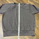 Aerie  Oversized Sweatshirt Distressed Brown Crewneck Pullover Women’s Medium Photo 4