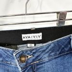 Ava & Viv  Plus Size 20W Jeans High Rise Cropped Wide Leg Stretch Blue Flare 414 Photo 6