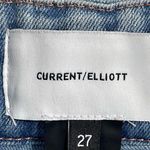 Current/Elliott Braided High Waist Cropped Camp Jeans in Light Blue Wash Size 27 Photo 8
