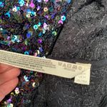 Free People NWT  Intimately Black Tie Strap Sequin Cami Top Sz M Medium Rtl $68 Photo 7