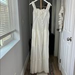 frankie's bikinis Christabelle Ruffle Maxi Dress in Sunrose White Large $170 Photo 3