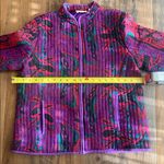 Choices Multicolor Quilted Jacket Purple Size M Photo 9