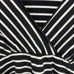 Oh! mamma Black & White Striped V Neck Maternity Nursing Dress Size Small Photo 4