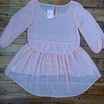 Happening in the present Peach Sheer Blouse- NWT Photo 4