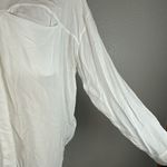 North Sails Womens Lightweight Button Up Blouse Top Sz Medium White Long Sleeve Photo 4